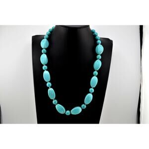 Vintage Native American Navajo Tumbled Howlite Necklace